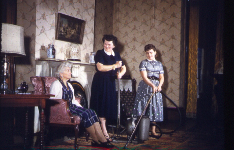 Seven Gables - Jennie Squire Redhead, Mildred Grace Crowe Redhead, Mildred Joy Redhead Gilchrist - the old pump vacuum