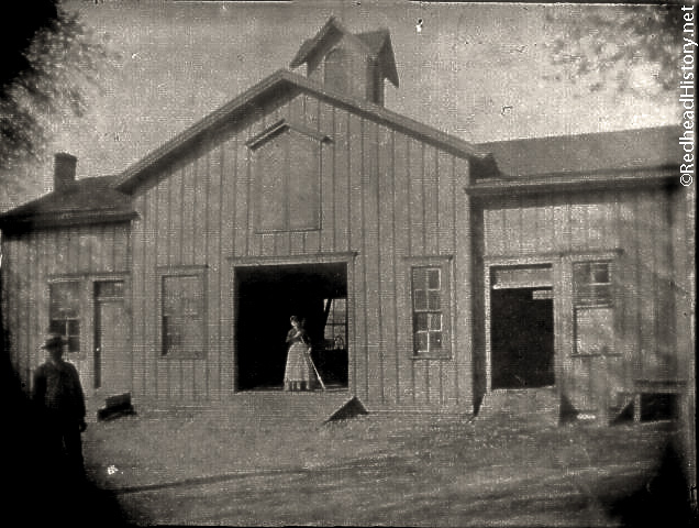 The Barn - where Sunday School was held before Asbury Methodist was built, a horseshoe above one of the doors with a skull and crossbones above the workbench stating "tools - nothing to loan", a picture of Redhead Park (in later years) stating "the best equipped playground in Des Moines", and a big picture of Ancient Briton the prized herford of George Redhead