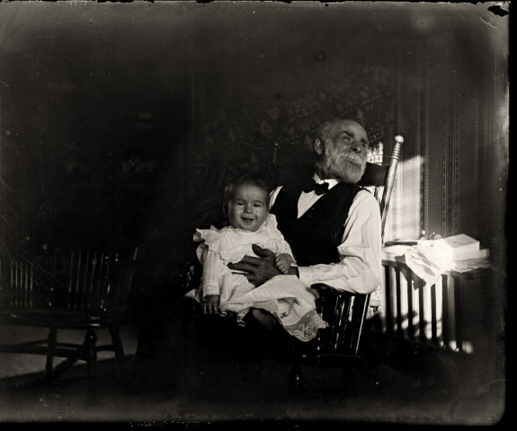 Herbert Henry and his Great Uncle Henry - a widower who raised his orphaned niece Jennie Squire Redhead (Herbert Henry's mother) and his daughter Jessie