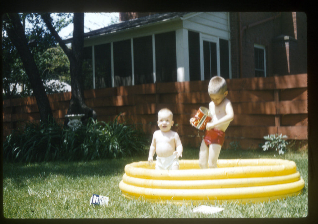 Keith Neal Gilchrist, Larry Alan Gilchrist - Larry's filling his shorts with water - we later found "Keety" was filling his but not with water - they kicked him out