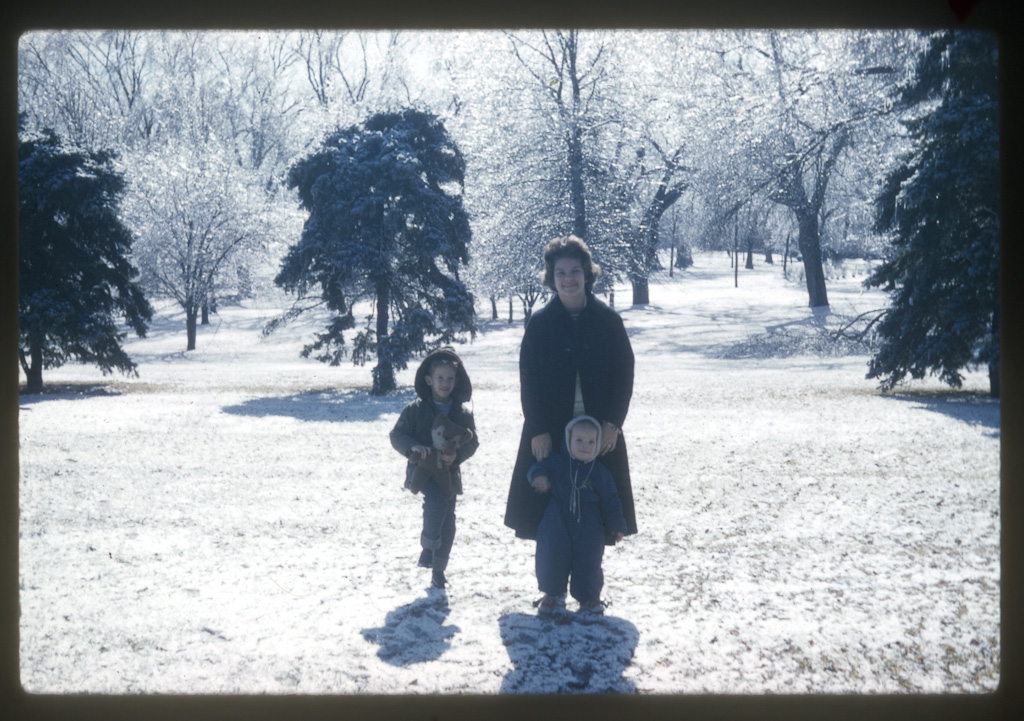 Larry Alan Gilchrist and Brownie (Teddy Bear), Linda Jean Gilchrist, Keith Neal Gilchrist