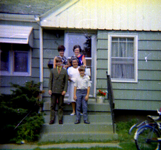 Mildred Joy Redhead Gilchrist, Frances Marion Crowe, Larry Alan Gilchrist, Mildred Grace Crowe Redhead, Keith N Gilchrist in his "dandy britches" as Frances put it.