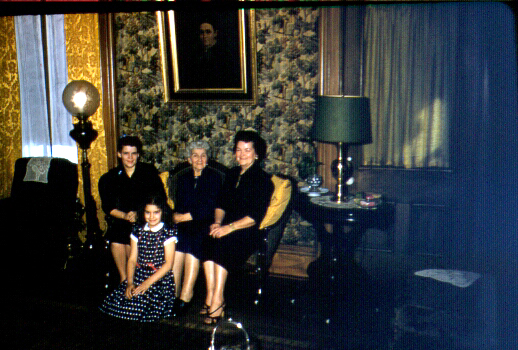 Four Generations - Mildred Joy Redhead Gilchrist, Jennie Squire Redhead, Mildred Grace Crowe Redhead, Linda Jean Gilchrist Mollman