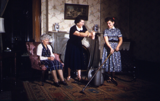 Seven Gables - Jennie Squire Redhead, Mildred Grace Crowe Redhead, Mildred Joy Redhead Gilchrist - the old pump vacuum