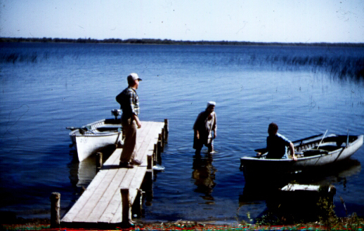Wesley Dale Redhead, Mildred Grace Crowe Redhead, ? - Monsen Resort - Walker, Minnesota