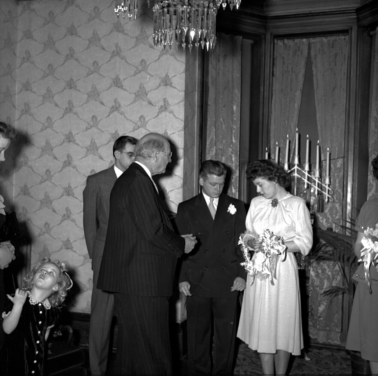 Bill Chappel, Reverend Stone, Wesley Dale Redhead, Marjorie Winemiller Redhead