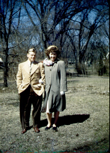 Wesley Dale Redhead, Marjorie Aileen Winemiller Redhead - Wedding Day