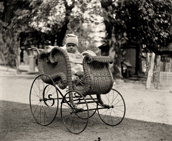 Herbert Henry Redhead in the stroller