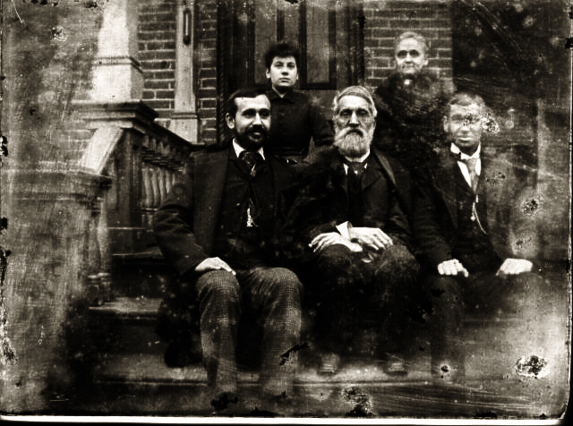 Front: Wesley Redhead, Wesley Redhead, George Redhead  Rear: Mildred "Middie" Redhead Dorr (died at age 25, Annie Seymour Redhead